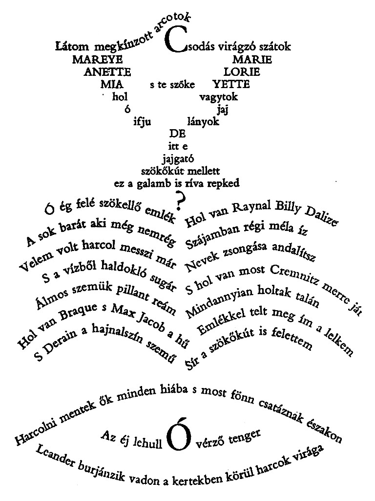 Guillaume Apollinaire: A megsebzett galamb és a szökőkút