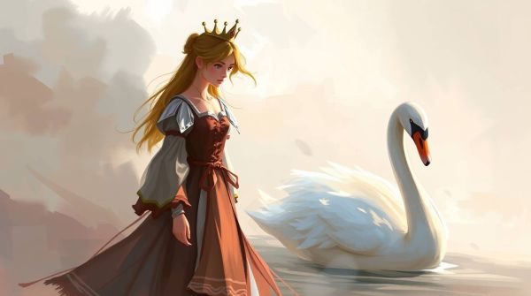 Illusztráció a néma királylány c. palóc népmeséhez